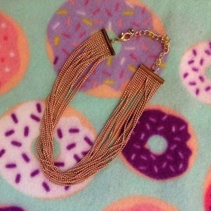NWOT pink & gold necklace